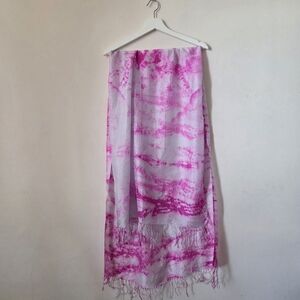 Satin Tie-Dye Scarf